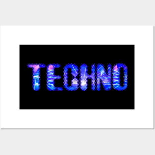 Techno Lasers Posters and Art